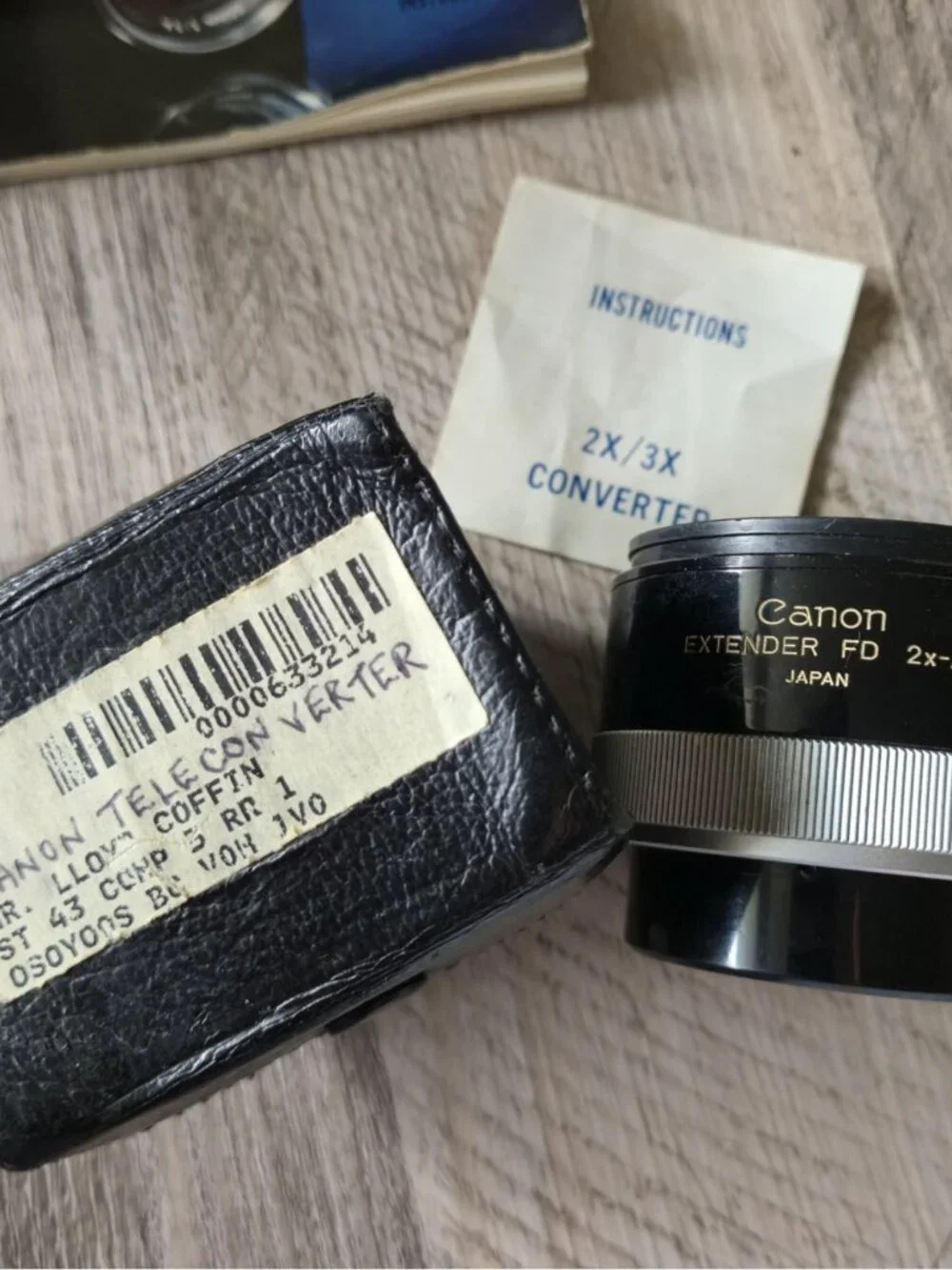 Canon FTb QL 35mm SLR Camera Kit FD 50mm F1.8 SC Extender 2x-A Manuals - Picture 14 of 16
